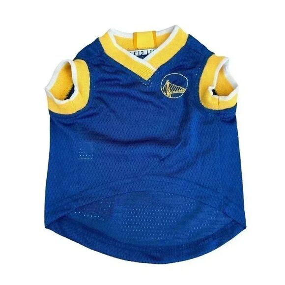 Golden State Warriors Authentic Mesh Basketball Dog Pet Fan Jersey SZ S #1926 - Picture 2 of 7